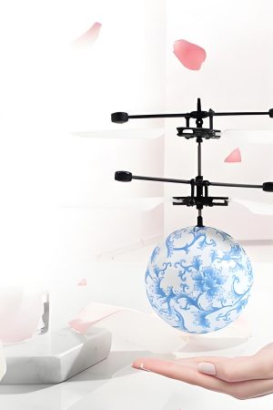 Blue Willow Levitron™ Gesture-Controlled Porcelain Art Ball (Pantone 18-4140 TCX Classic Blue)
