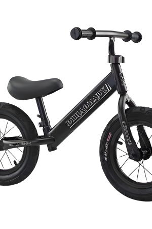 Black: Black Kids' Racing Bike